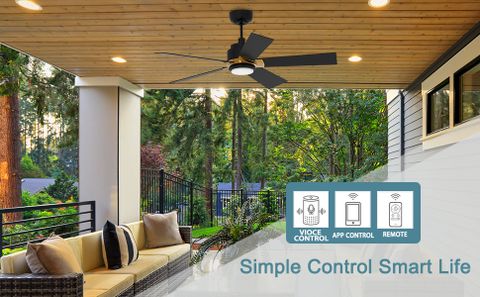 How wifi-controlled ceiling fans transform outdoor living spaces
